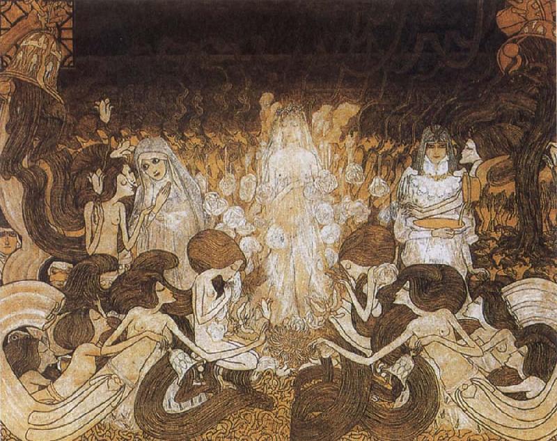 Jan Toorop The Three Brides oil painting picture